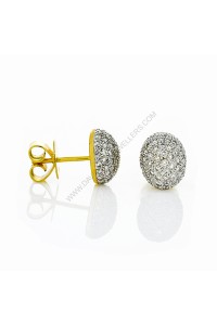 Diamond Cluster Studs Earrings